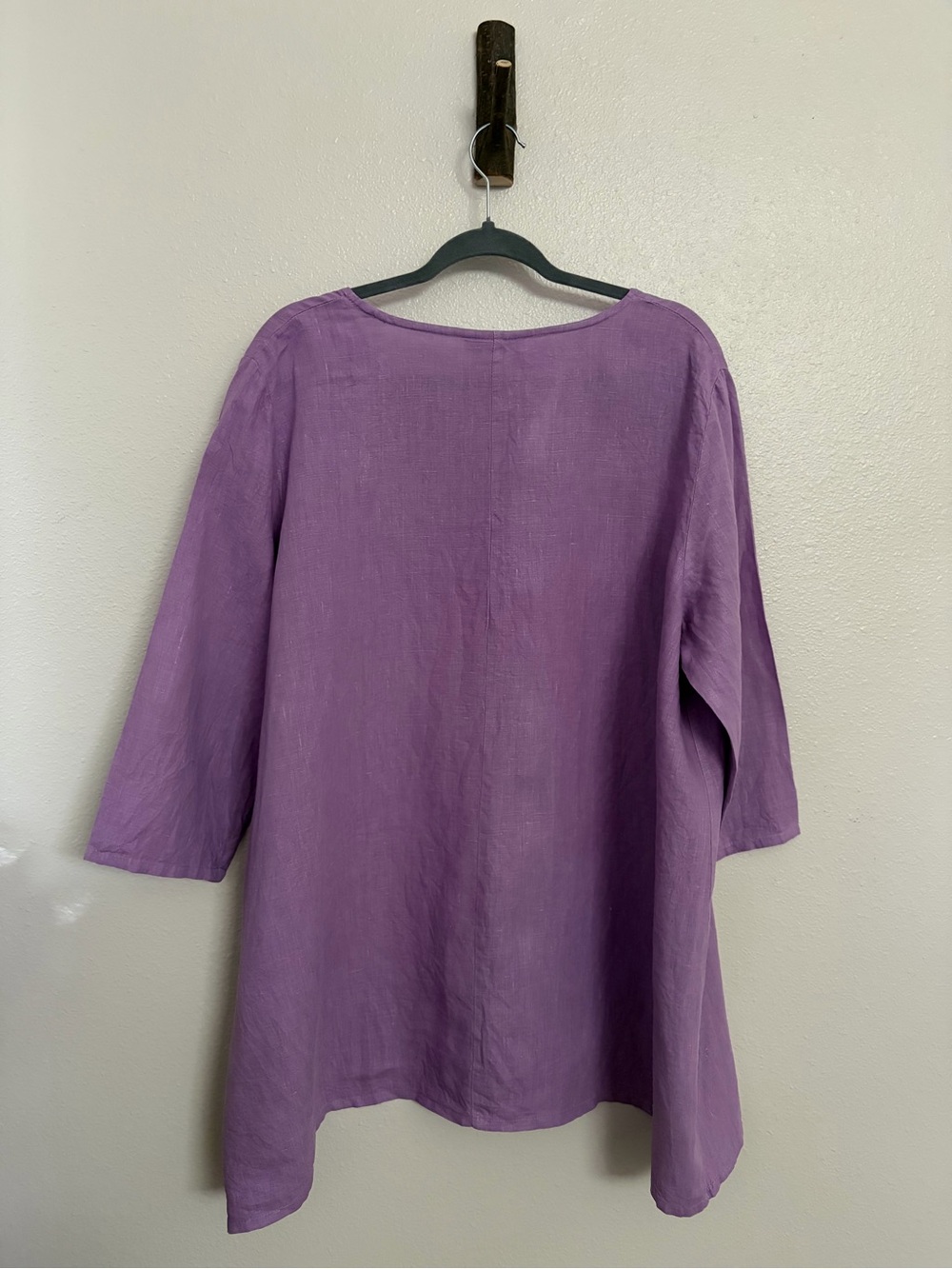 bryn Walker Lavender 100% Linen Top - Size L - Picture 6 of 6